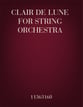 Clair de Lune for String Orchestra P.O.D. cover
